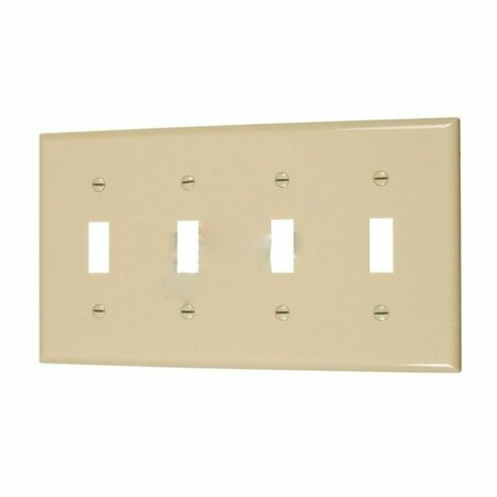 AMERICAN IMAGINATIONS Rectangle Ivory Electrical Switch Plate Plastic AI-37062